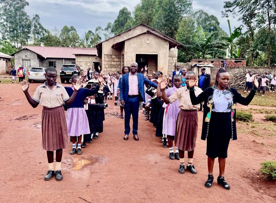 Mr Dawa supporting education in Kiminini