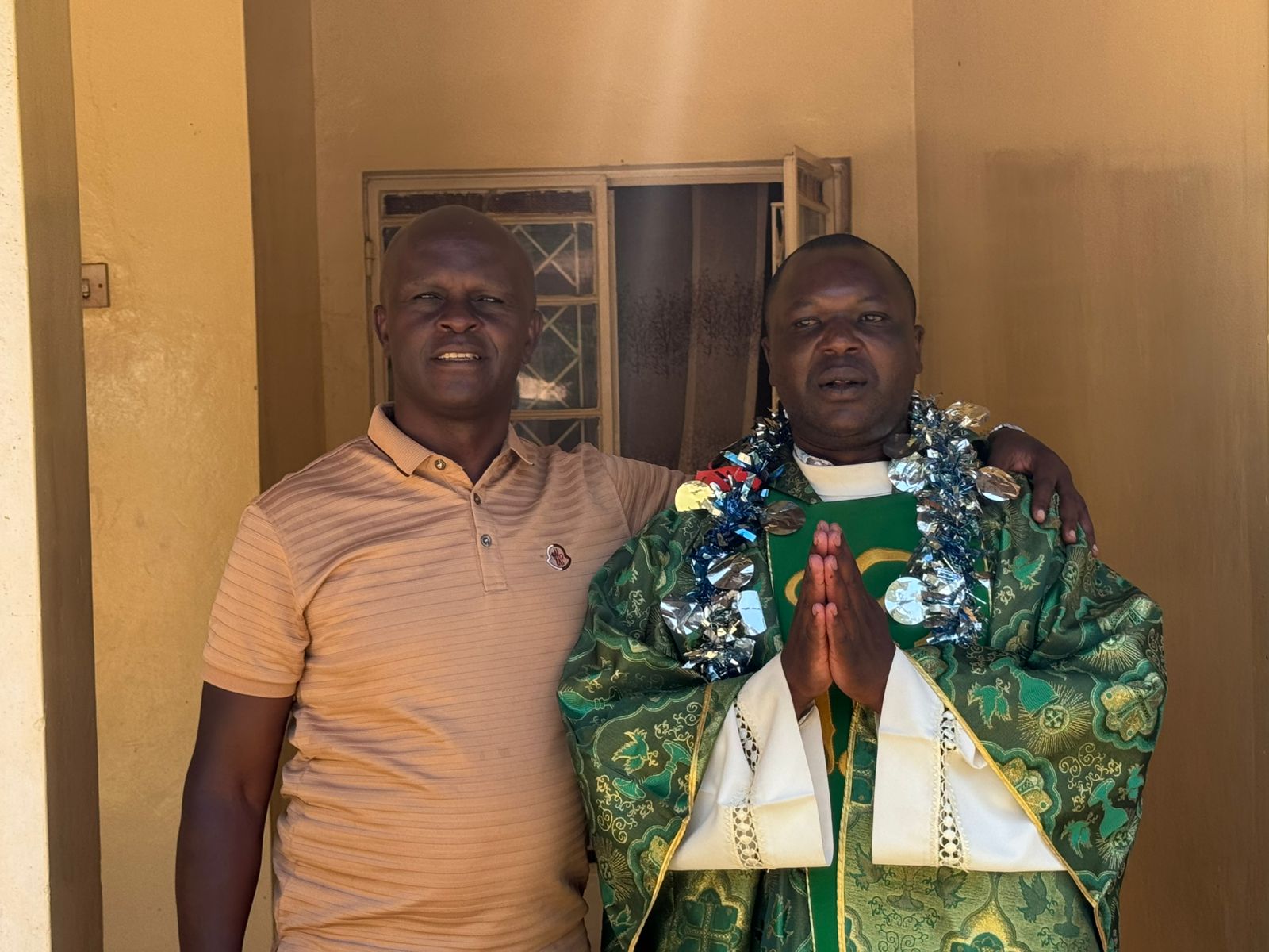 Mr Dawa at a church service in Kiminini